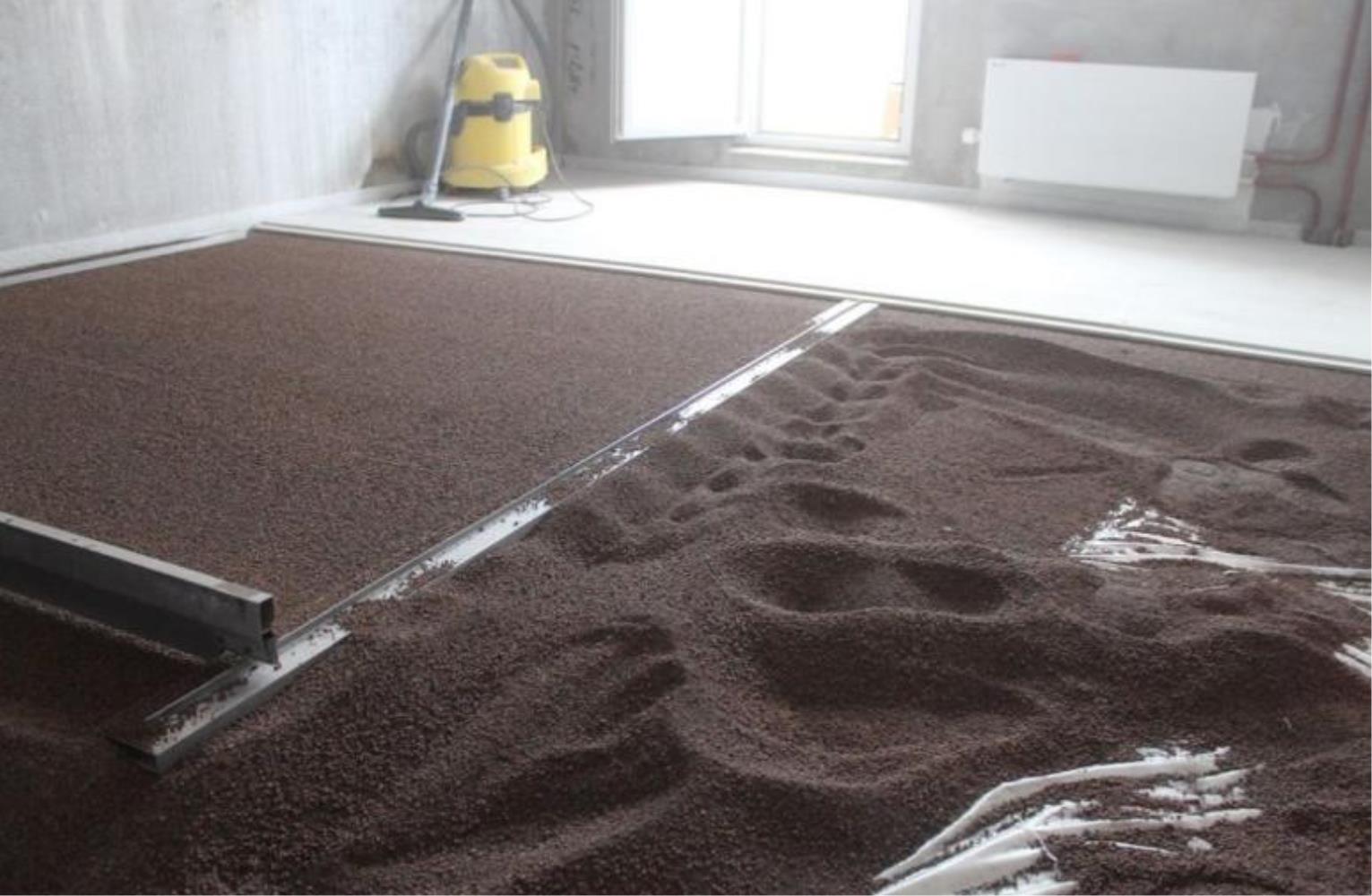 Где можно использовать данный вид сухой стяжки?