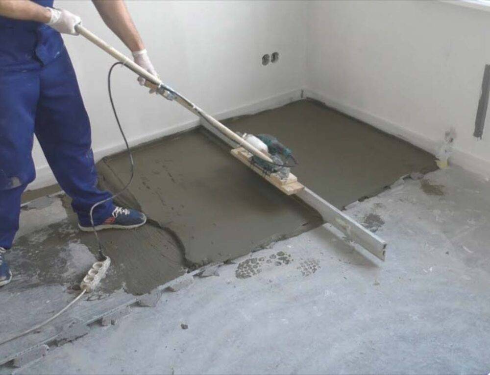 Стяжка пола своими руками дома